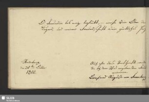 Bl. 45v-46r. Stammbucheintrag von Fromberg, Bernhard August von