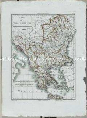 Atlas Nouveau: Carte de la Turquie d'Europe