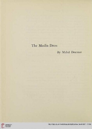 Plate: The Muslin Dress by Mabel Dearmer