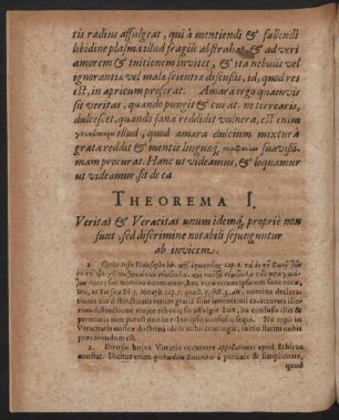 Theorema I. - V. Et Postremum.