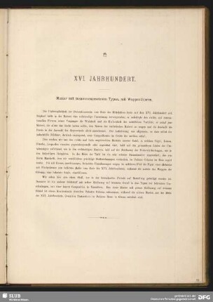XVI. Jahrhundert