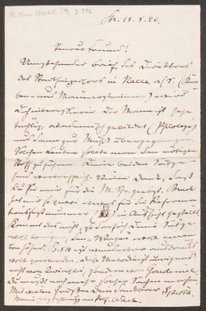 Brief an Heinrich von Herzogenberg : 18.08.1896