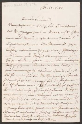 Brief an Heinrich von Herzogenberg : 18.08.1896