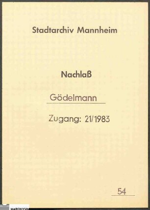 Maschinenschriftlicher Lebenslauf von Jakob Gödelmann, von ihm verfaßt