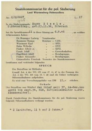 Eisele, Eugen