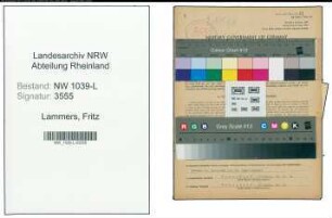 Entnazifizierung Fritz Lammers , geb. 11.12.1908 (Angestellter)