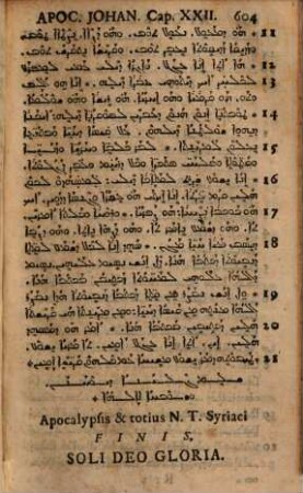 Novum Domini Nostri Jesu Christi Testamentum Syriace : Cum punctis Vocabulis & Versione Latina Matthei, ita adornata, ut, unico hoc Evangelista intellecto, reliqui totius Operis libri, sine interprete, facile intelligi possint
