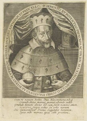 Bildnis des Maximilianvs, Comes Palatinvs ad Rhenvm, vtrivsque Boiariae Dvx