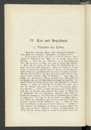 IV. Tod und Begräbnis