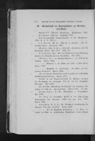 IV. Verhältniß der Herzogthümer zu Preußen betreffend.