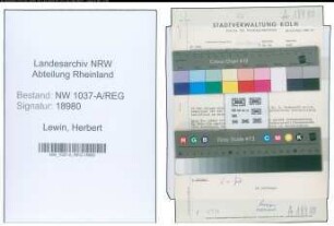 Entnazifizierung Herbert Lewin , geb. 00.00.0000 (Arzt)