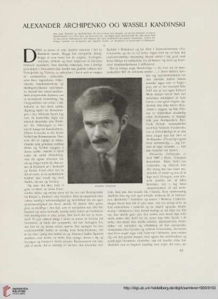 3: Alexander Archipenko og Wassili Kandinski, I.