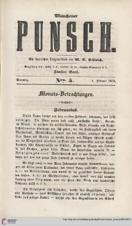 Nro. 5 (1. Februar 1852)