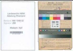 Entnazifizierung Karl Miebach , geb. 24.12.1899 (Angestellter)