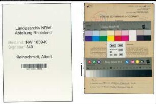 Entnazifizierung Albert Kleinschmidt , geb. 08.05.1881 (Justizbeamter)