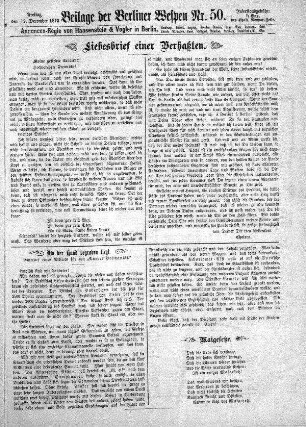 Beilage der Berliner Wespen Nr. 50