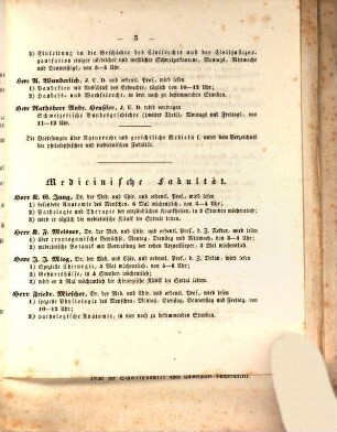 Verzeichnis der Vorlesungen. 1839/40. WH.