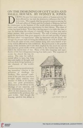 On the designing of cottages and small houses