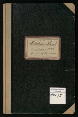 Leichenbuch 1896-1900