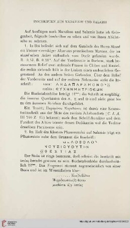 18: Inschriften aus Marathon und Salamis