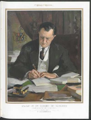 Excmo. Sr. Dn. Ramiro de Maeztu - embajador de España, óleo