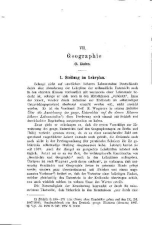 Geographie : [Abteilung B. Die einzelnen Lehrgegenstände]