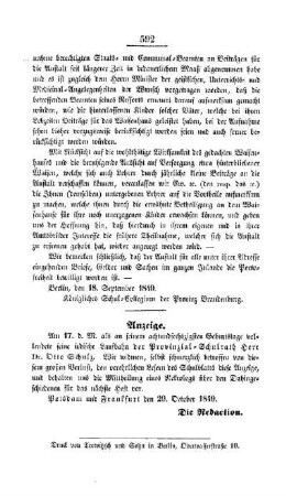 [Todesanzeige Dr. Otto Schulz]