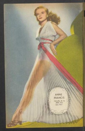 Anne Francis (estrella de la 20th Century Fox) - [Fotografía]