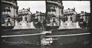 Paris. Avenue du Bois de Boulogne (heute Avenue Foch). Denkmal für Jean-Charles Alphand