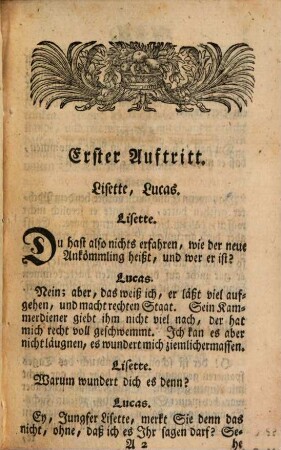 Die Comoedie aus dem Steg-Reif : ein Lustspiel in einem Aufzug ; aus dem Franz. übers.