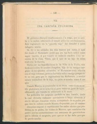 VII - Una campaña peligrosa