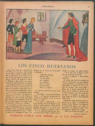Los cinco huérfanos : Cuentos para los niños por Tía Pompón