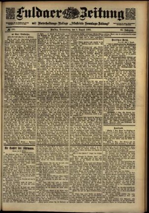 Ausgabe vom Donnerstag, den 09. August 1900.