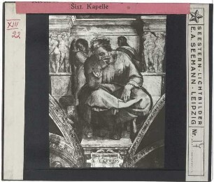 Rom, Vatikan, Sixtinische Kapelle,Michelangelo, Deckengemälde der Sixtinischen Kapelle,Michelangelo, Sixtinische Kapelle, Prophet Jeremias : Prophet Jeremias