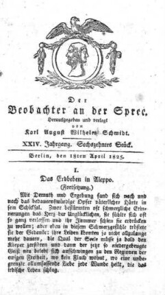 16. Stueck, 18. April 1825
