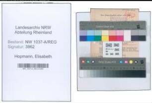 Entnazifizierung Elisabeth Hopmann , geb. 00.00.0000 (Lehrerin)