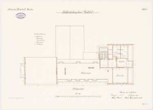 Elektrotechnisches Institut der Technischen Hochschule Breslau: Grundriss Dachgeschoss 1:100