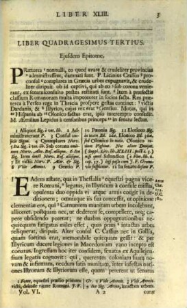 T. Livii Patavini Historiarum Ab Urbe Condita Libri Qui Supersunt : MSS. Codicum Collatione recogniti, Annotationibus illustrati. 6