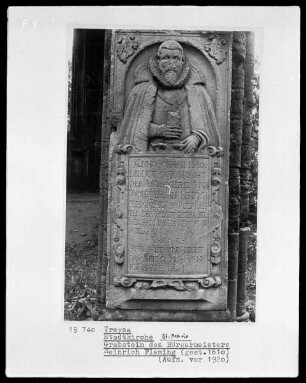 Grabstein des Bürgermeisters Heinrich Fleming (gest. 1610)