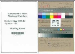 Entnazifizierung Anton Boelling , geb. 09.10.1898 (Angestellter)