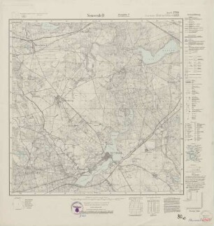 2760 (alte Nr.: 1332) Neuwedell, Meßtischblatt (4cm - Karte)