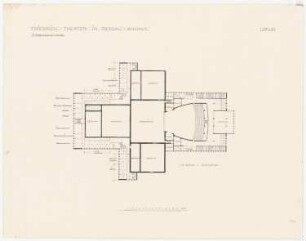 Friedrich-Theater, Dessau: Grundriss 1. Obergeschoss