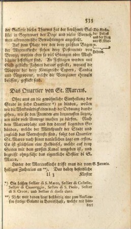 Das Quartier von St. Marcus