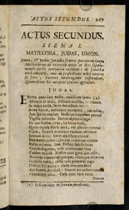 267-275, Actus Secundus.