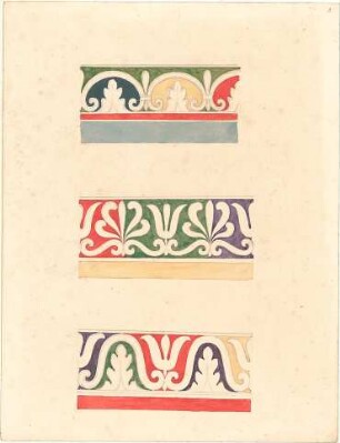 Loeffelholz von Colberg, Hans Carl; Studienzeichnungen - Ornamente (Details)
