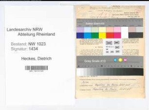 Entnazifizierung Dietrich Heckes , geb. 29.08.1899 (Lehrer)