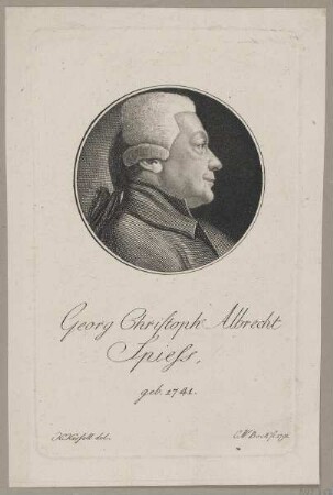 Bildnis des Georg Christopg Albrecht Spiess