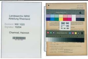 Entnazifizierung Heinrich Chamrad , geb. 03.06.1908 (Arzt)