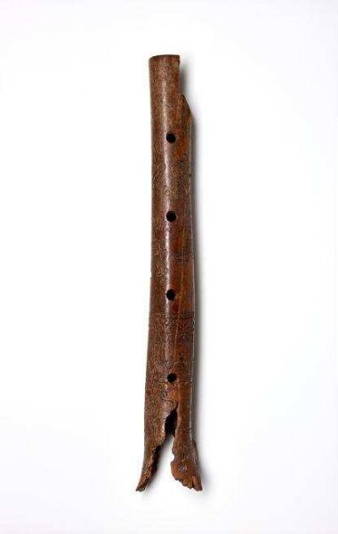 Bone flute, engraved