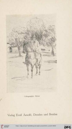 Lithographie: Reiter